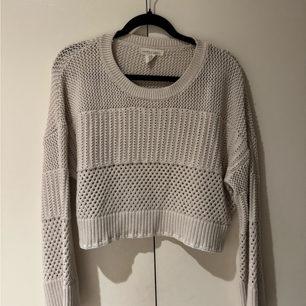 Chic Cream Knit Sweater